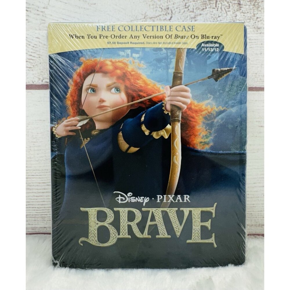 Brave Best Buy Exclusive Blu-Ray Steelbook CASE ONLY (SEALED) Disney Pixar